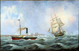 Bryg "Brotherly Love" i holownik "William", 1875 r.
